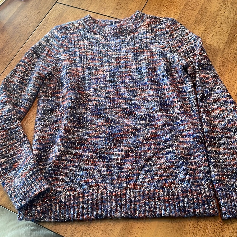 Blue and red Loft sweater. Size medium. No tags but never worn.